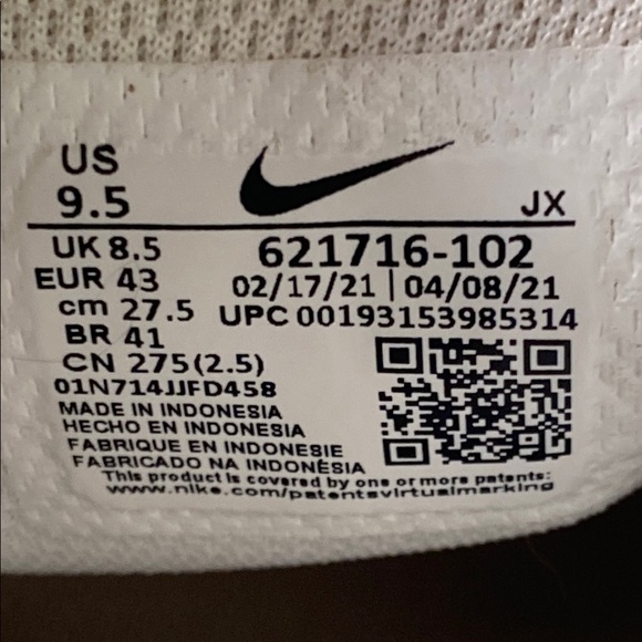 Nike Mens REAX 8 TR Workout White Athletic Shoes Size 9.5 - Picture 8 of 11